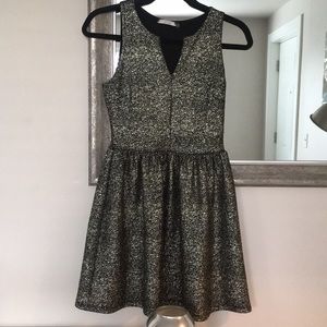 Holiday shimmer fit & flare dress